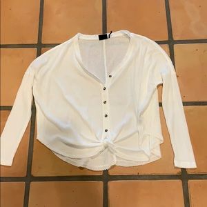 NWOT Out From Under White Jojo Oversized Thermal